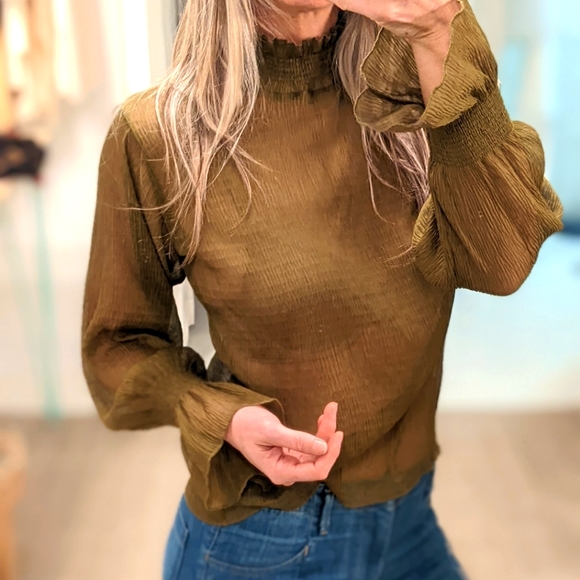 Oak + Fort Illusion Blouse - Picture 2 of 4